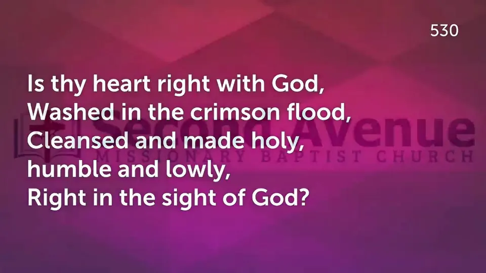 Video still from "Sunday Morning Worship"